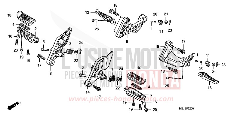 STUFE for CB1300 Super Bold'or ABS PEARL FADELESS WHITE (NH341KF) from 2007